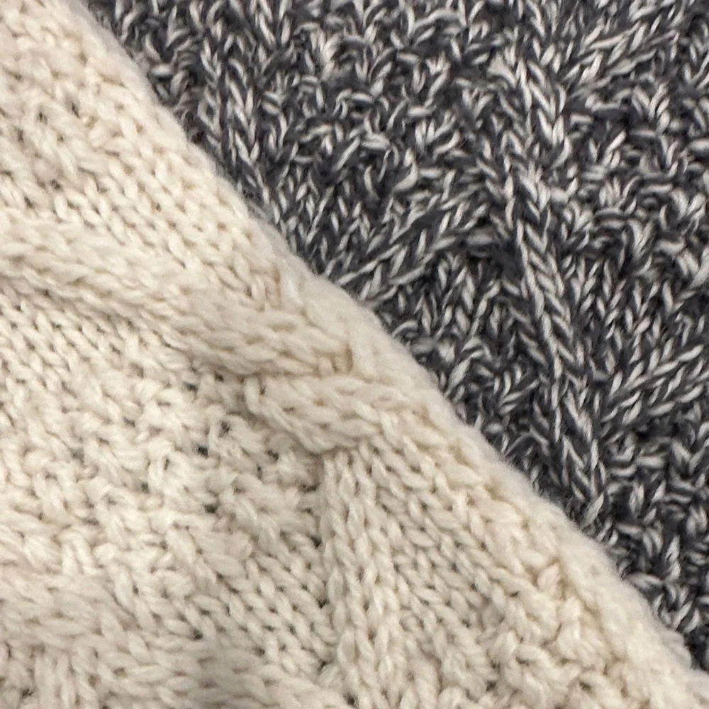 Blarney Woolen Mills Cream and Gray Women's Scarf